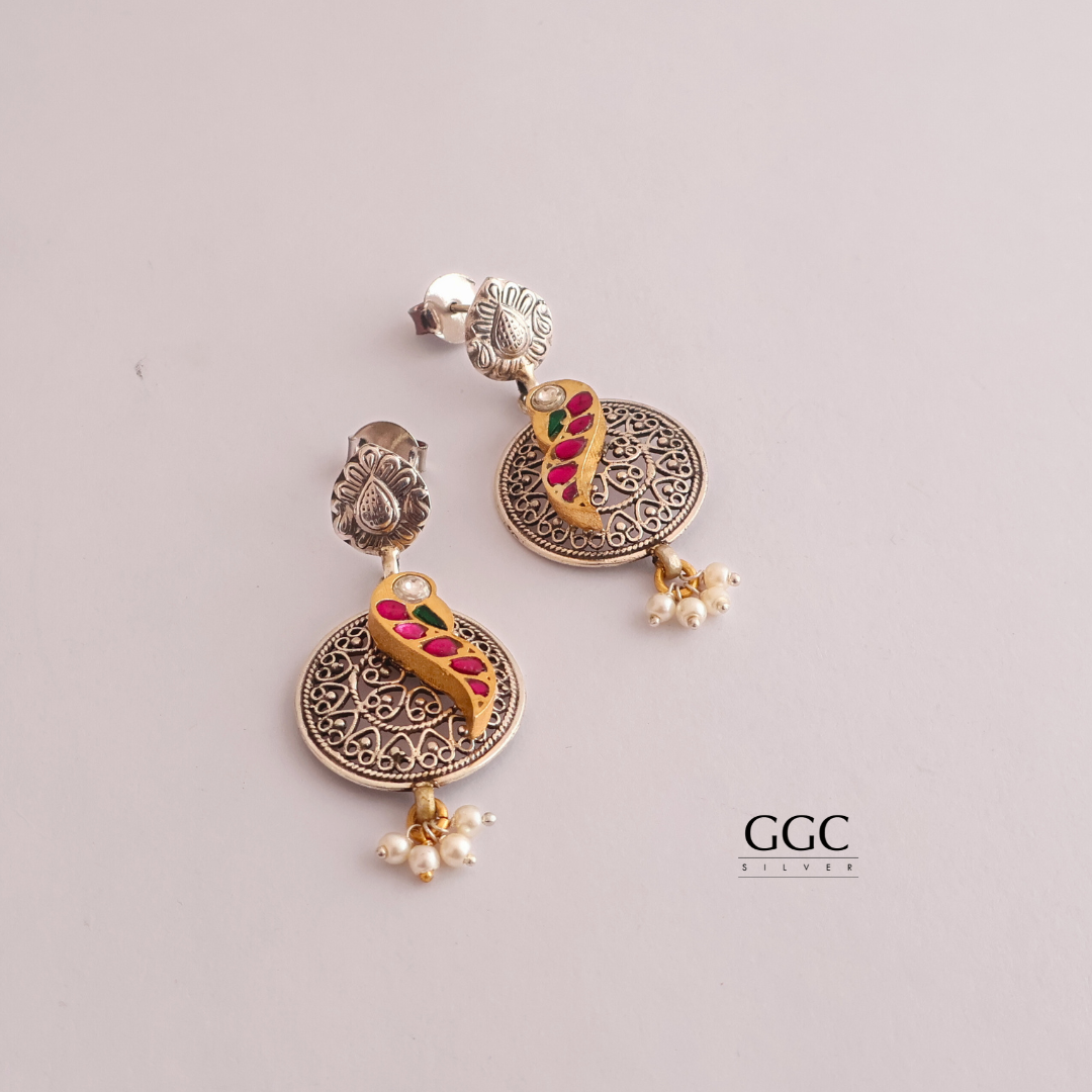 Kundan Parrot Earring