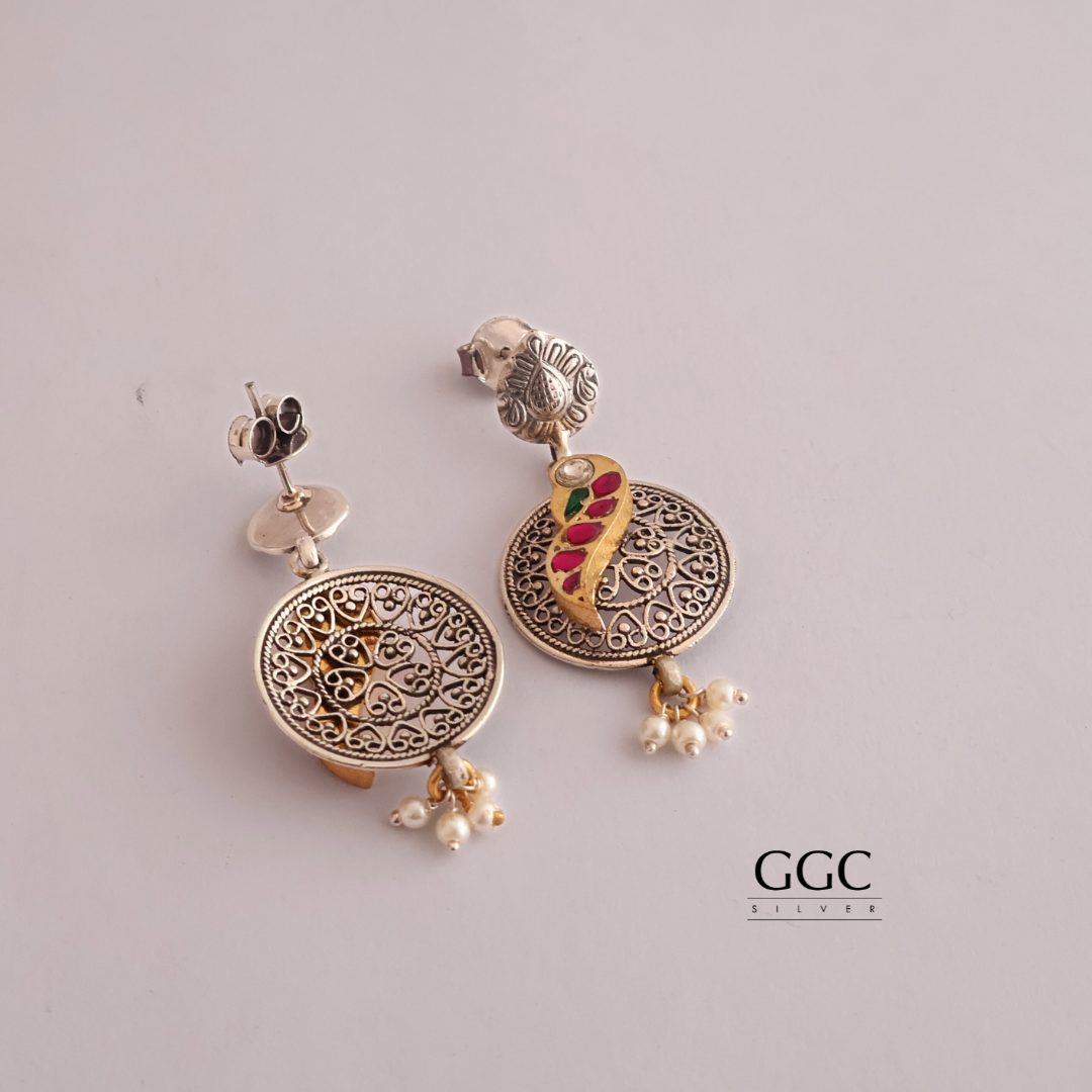 Kundan Parrot Earring