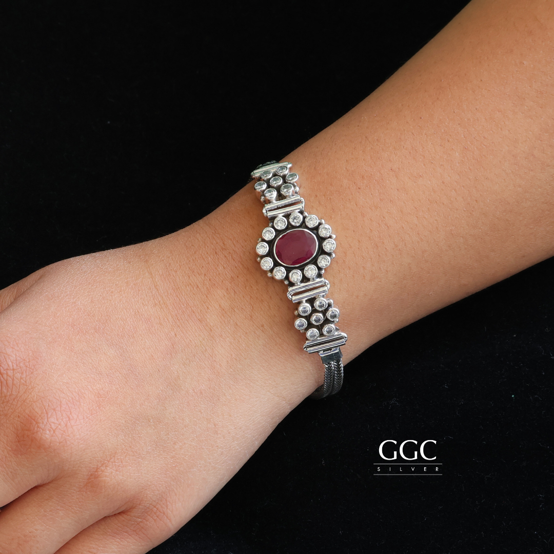 Zircon Silver Bracelet