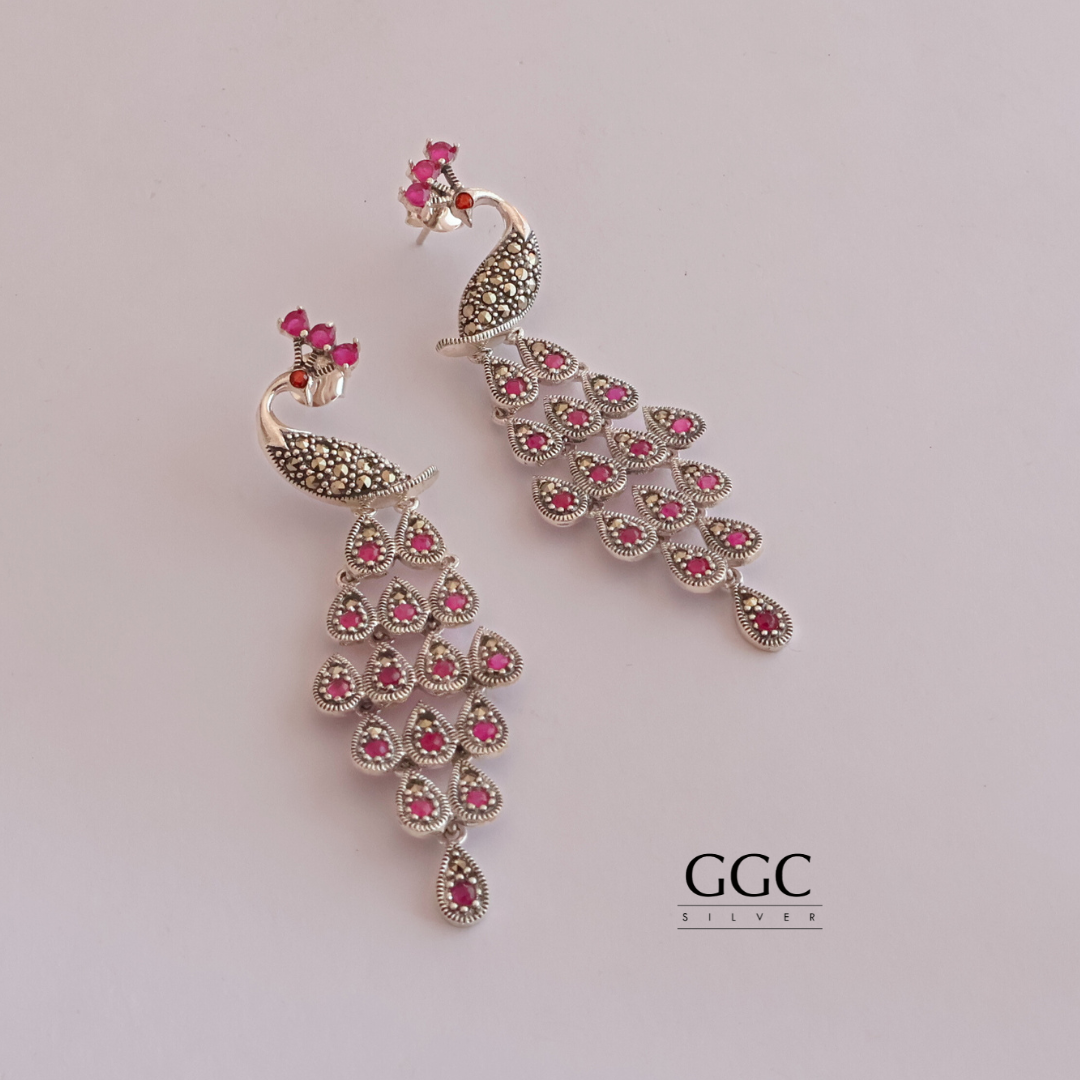 Marcasite Mayur Earrings