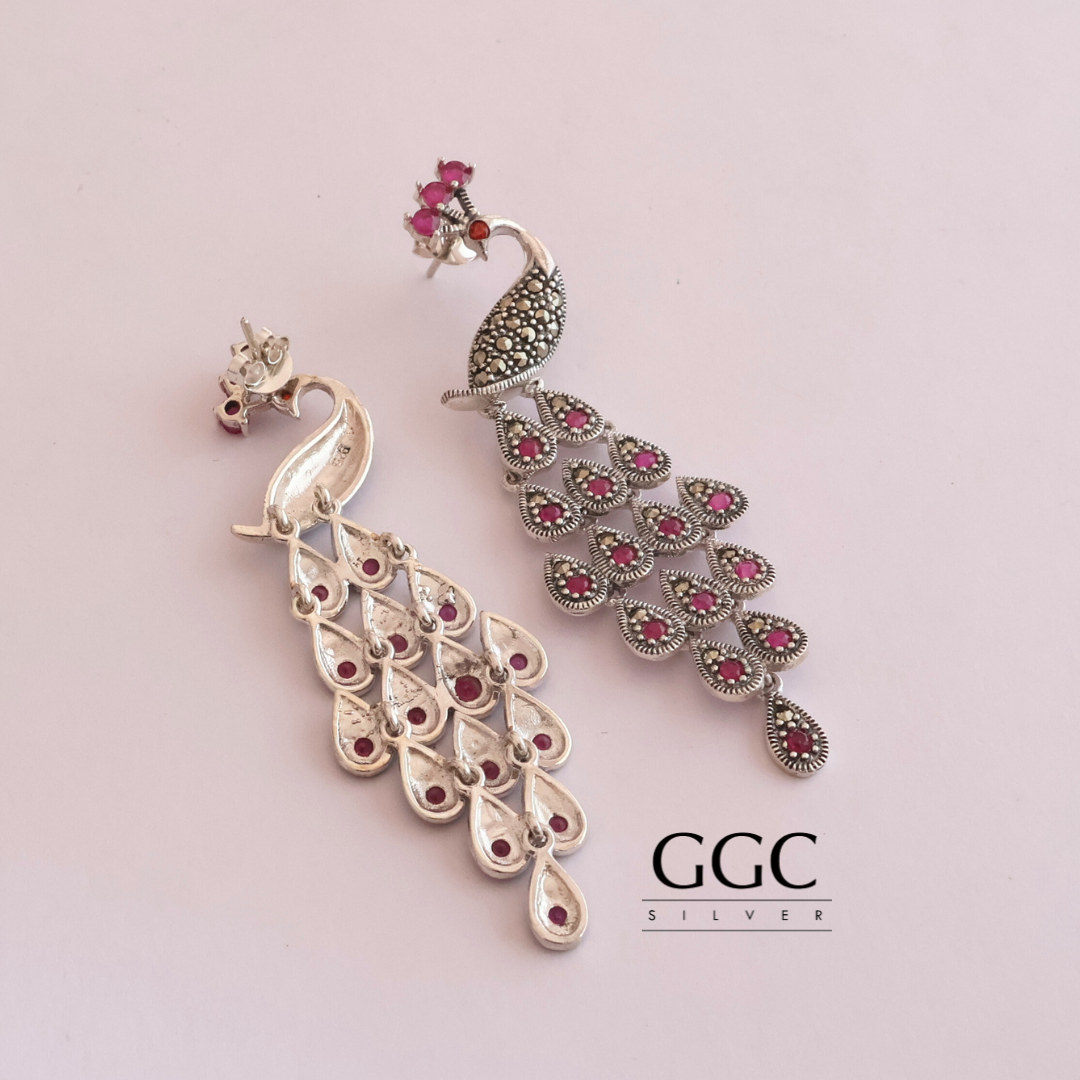 Marcasite Mayur Earrings