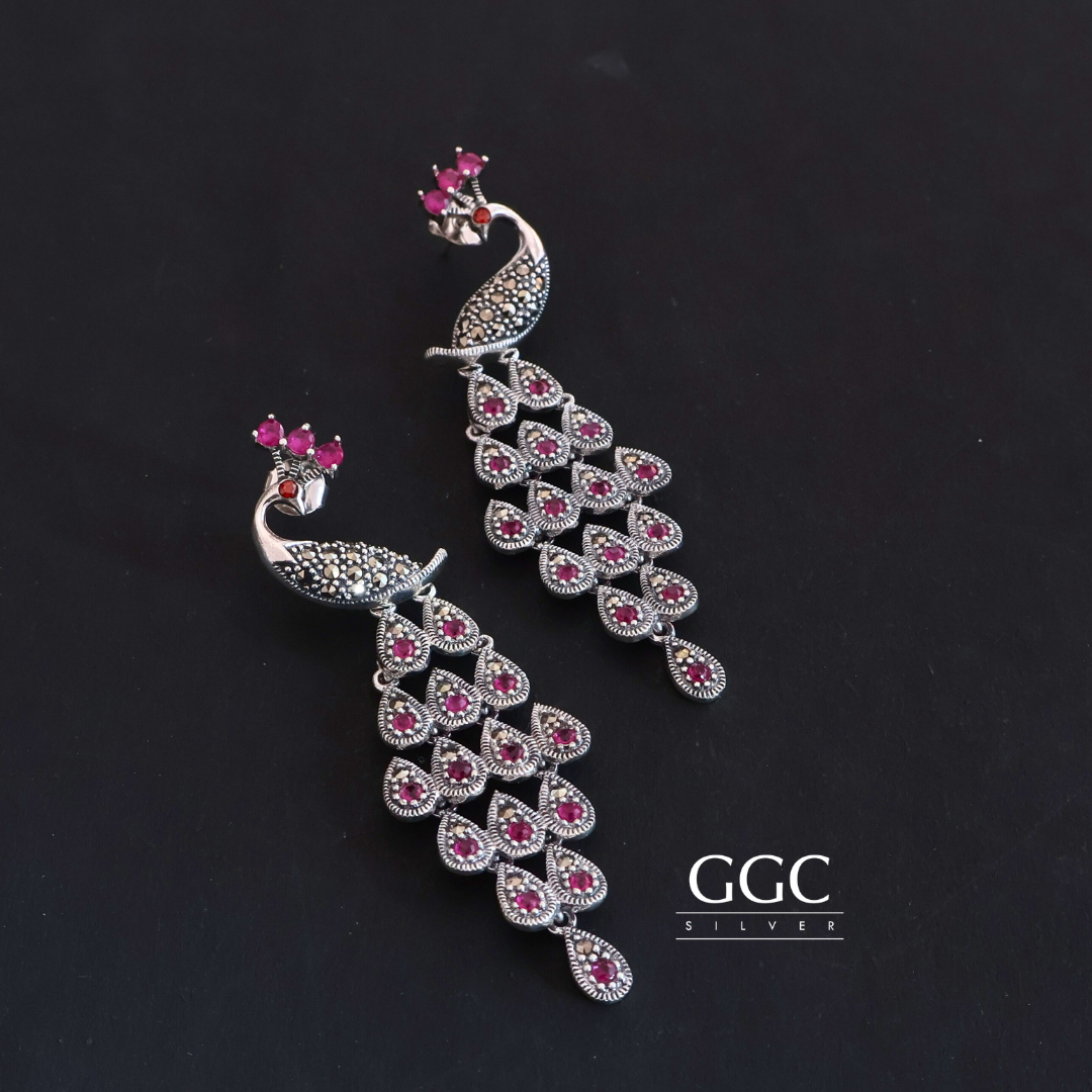 Marcasite Mayur Earrings