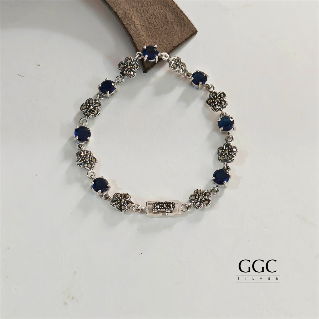 Marcasite gem women bracelet