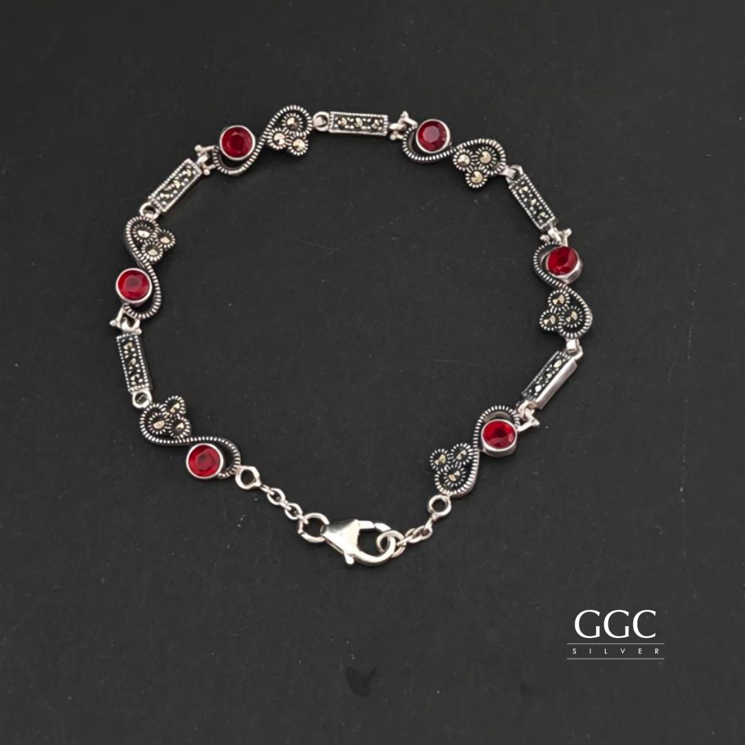 Marcasite silver bracelet