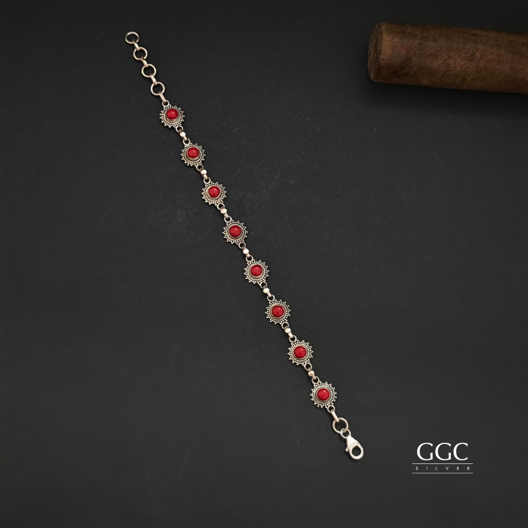 Silver Stone Bracelets