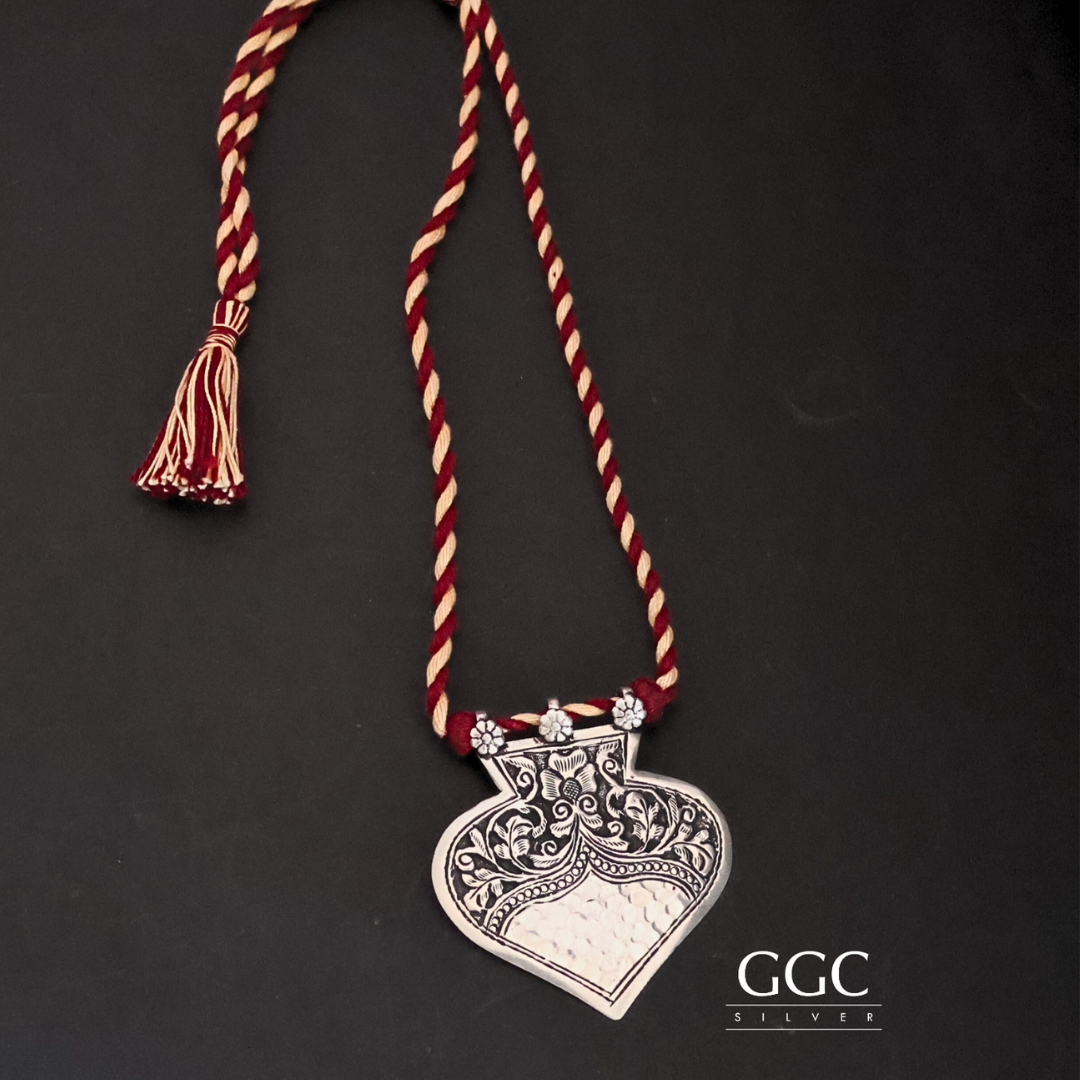 Tribe Pan Silver Pendant Necklace