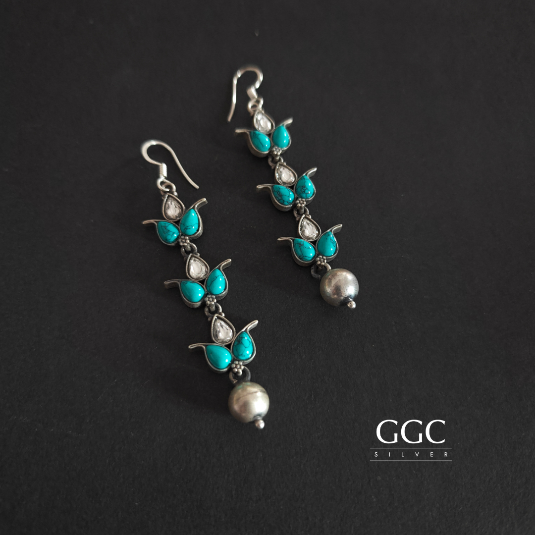 Turquoise Kundan Hanging