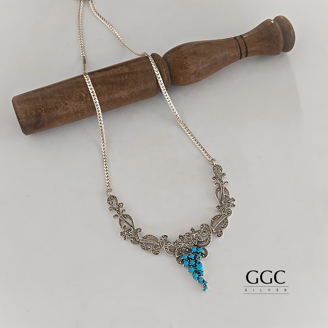 Marcasite Silver Necklace