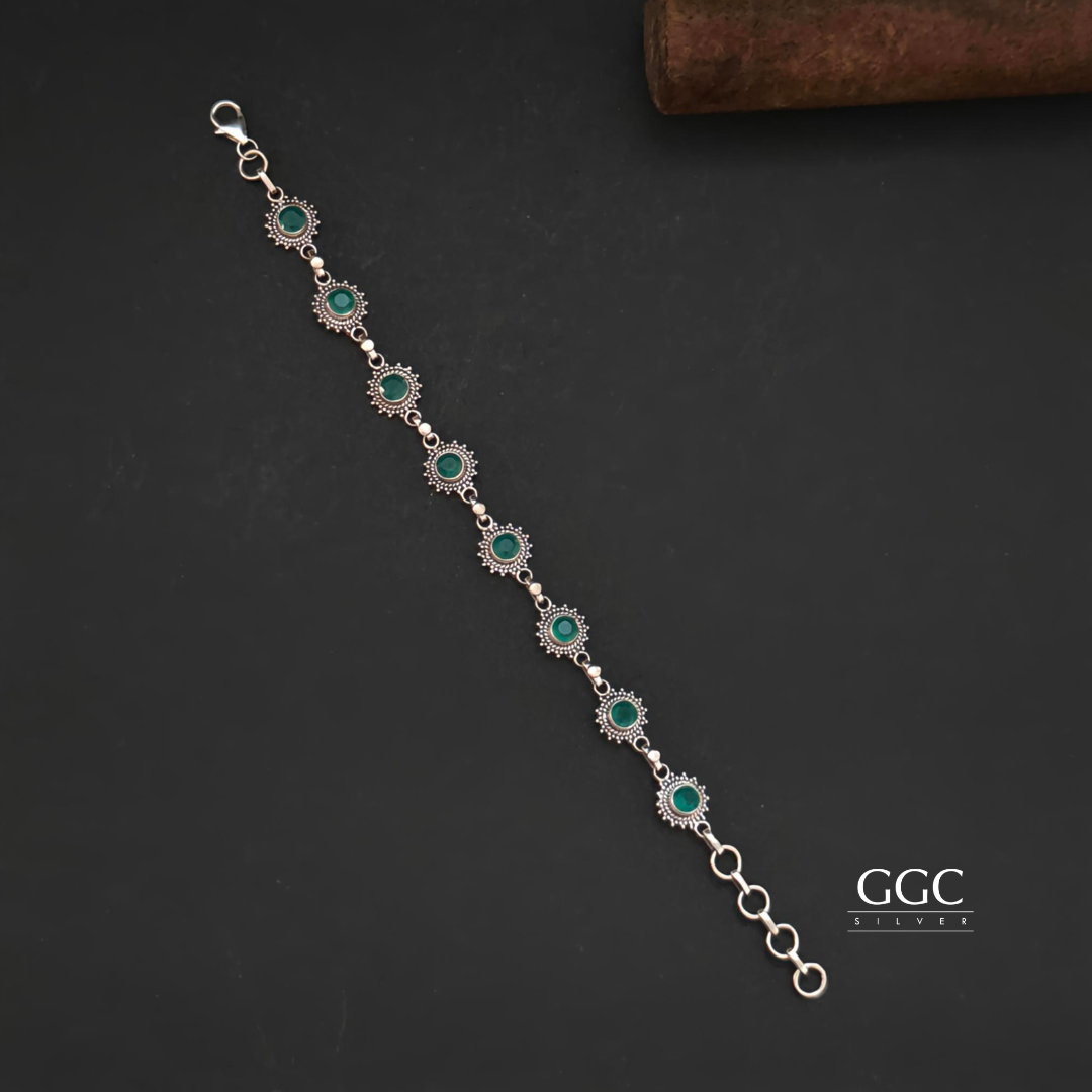 Silver Stone Bracelets