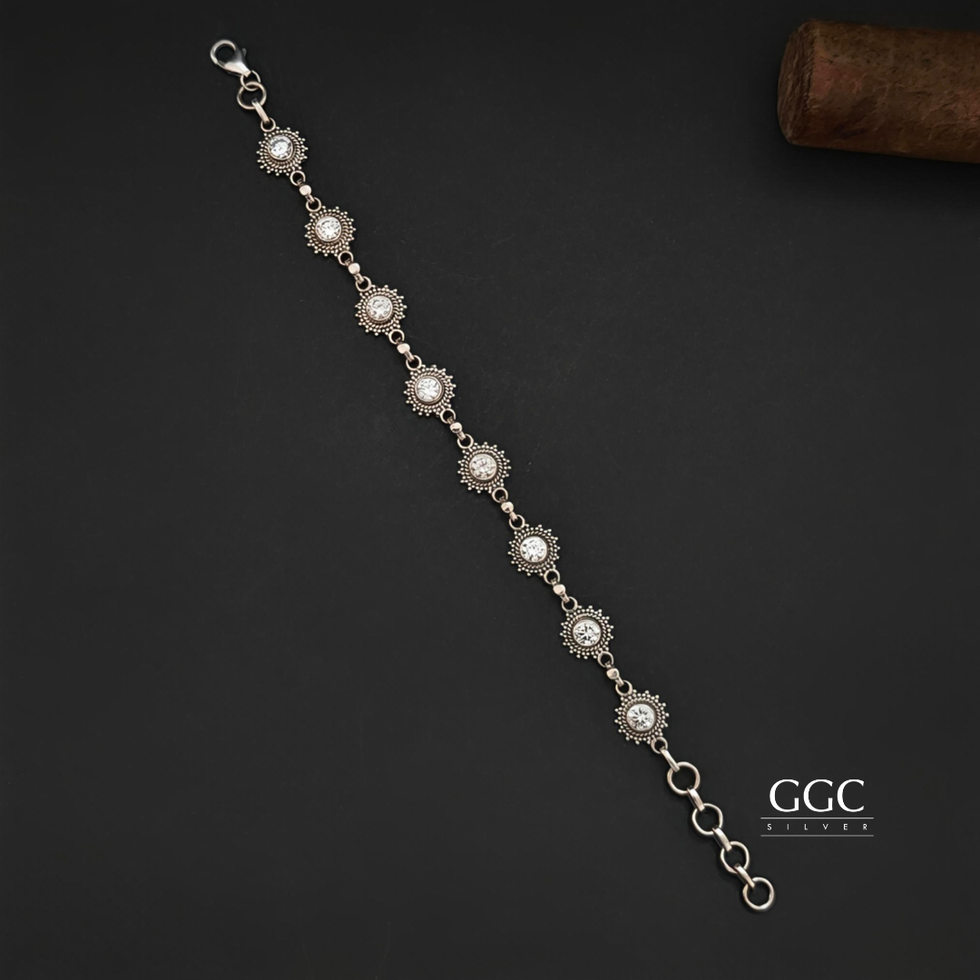 Silver Stone Bracelets