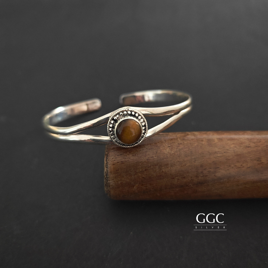 Silver Stone Cuff