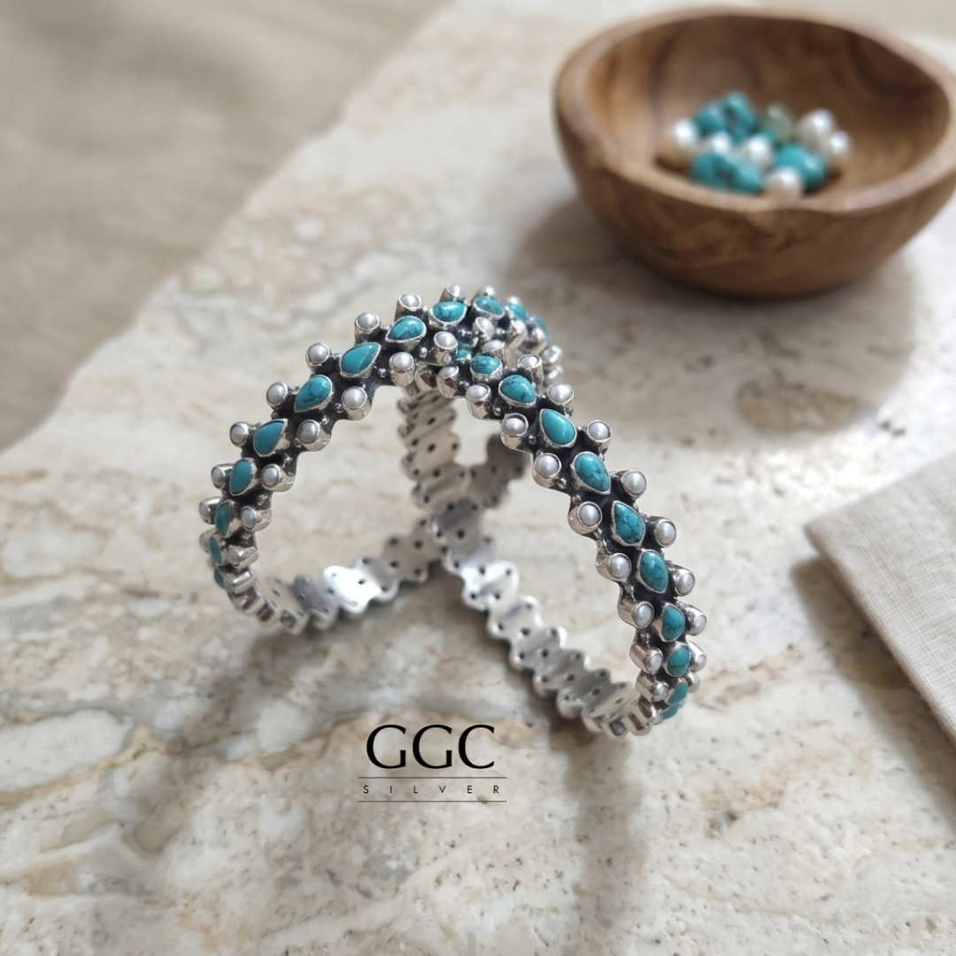 Turquoise & Pearl