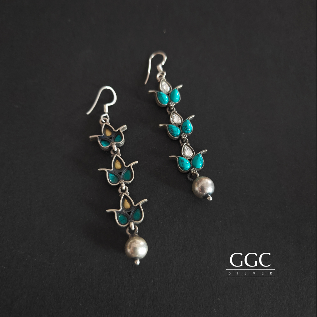 Turquoise Kundan Hanging