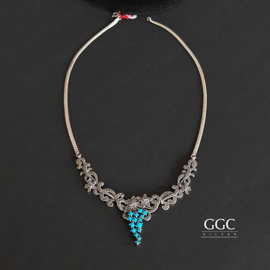 Marcasite Silver Necklace