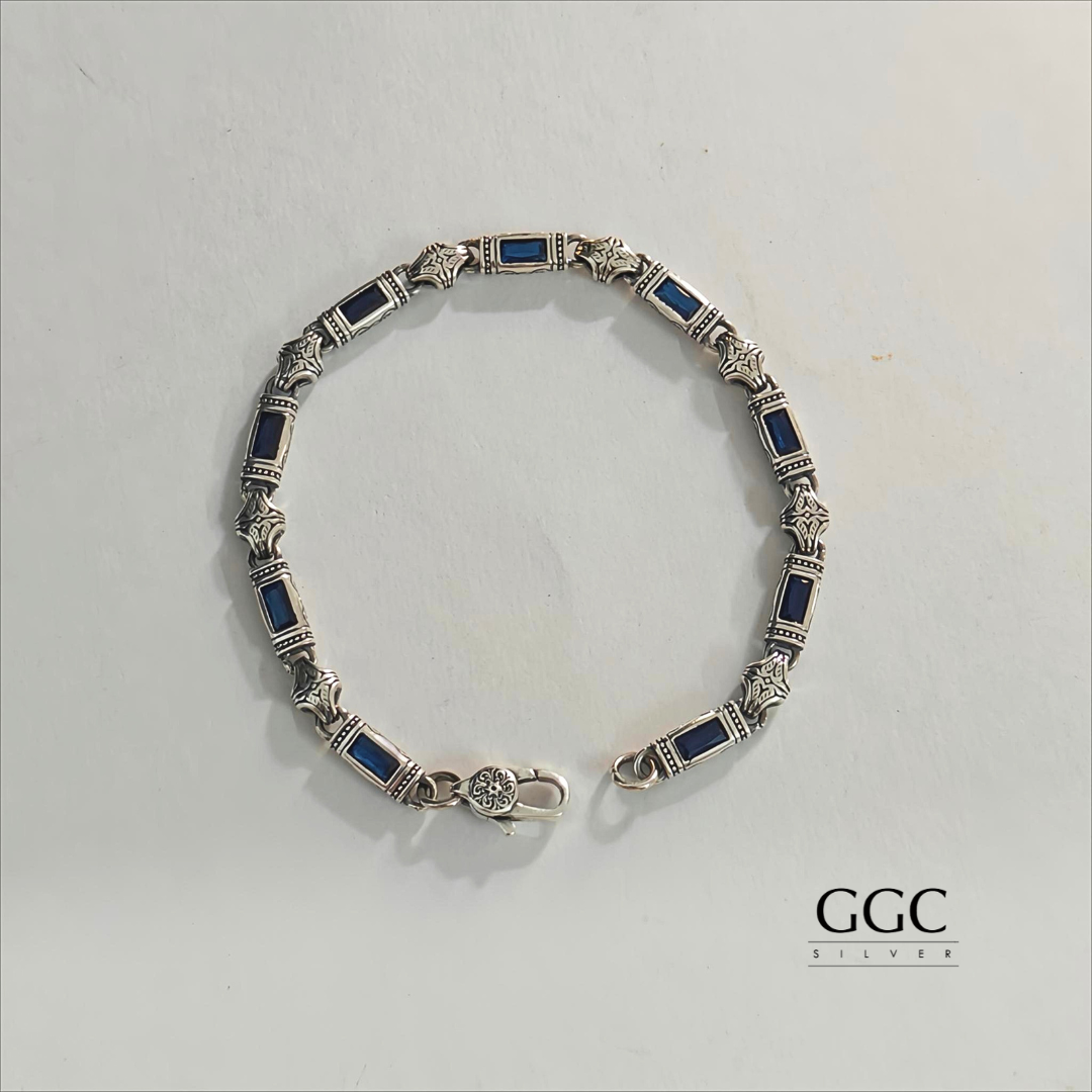 Gem Silver Bracelet