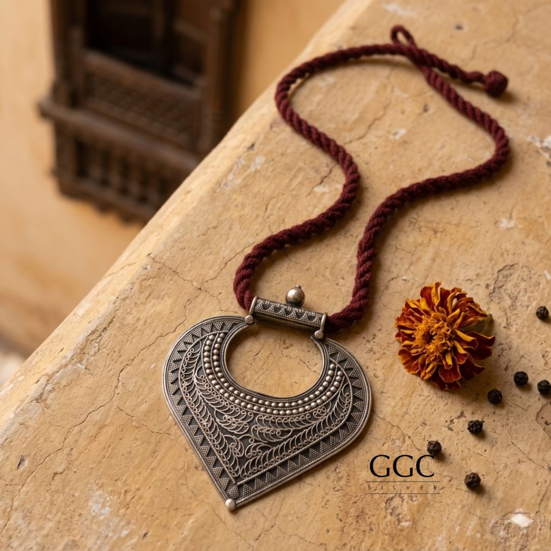 Rava Silver Pendant