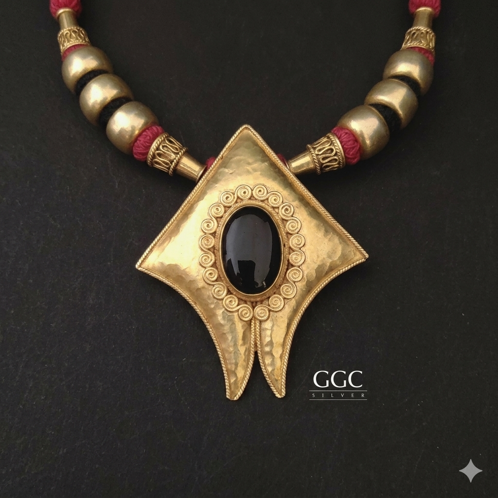 Statement Gold Polish Necklace