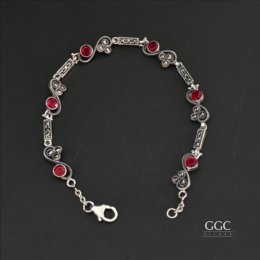 Marcasite silver bracelet
