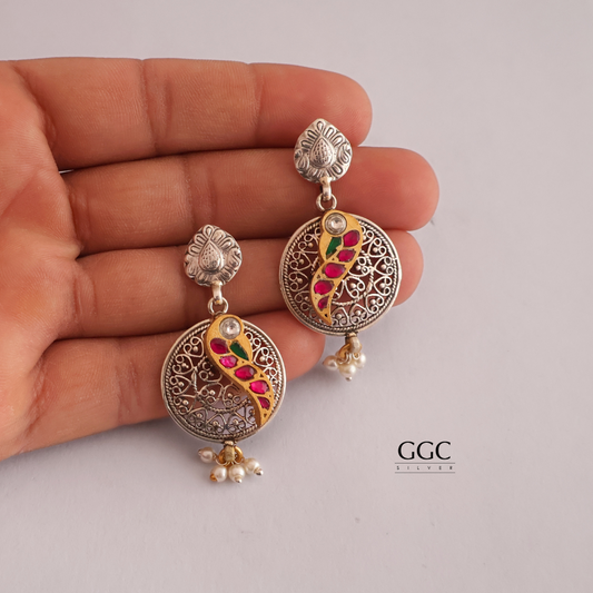 Kundan Parrot Earring