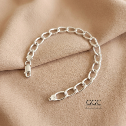 Silver link bracelet