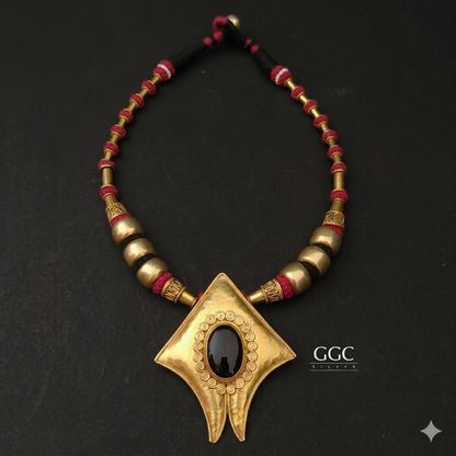 Statement Gold Polish Necklace