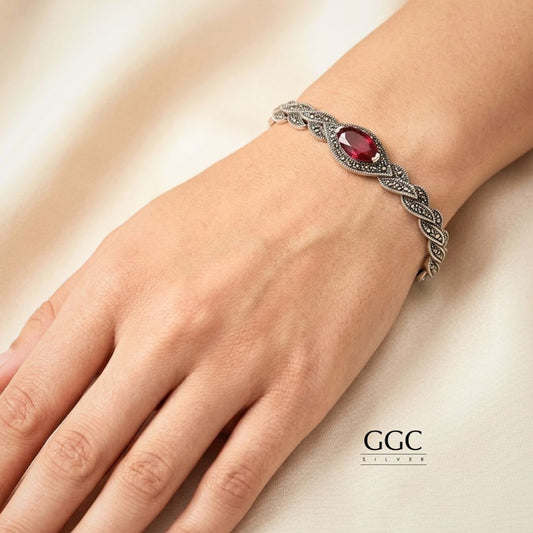 Marcasite leaf style