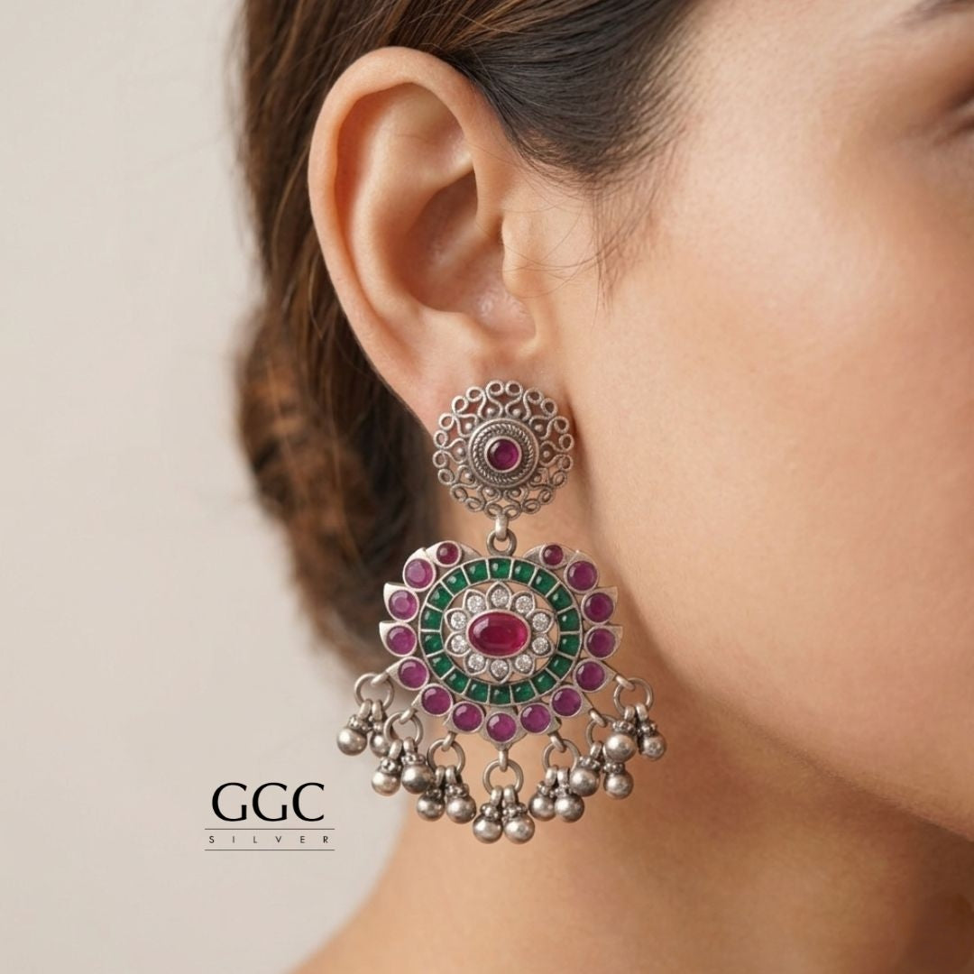 Kundan Fusion Earrings