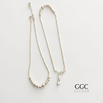 Plain ball anklet