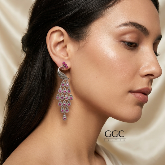 Marcasite Mayur Earrings