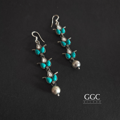 Turquoise Kundan Hanging