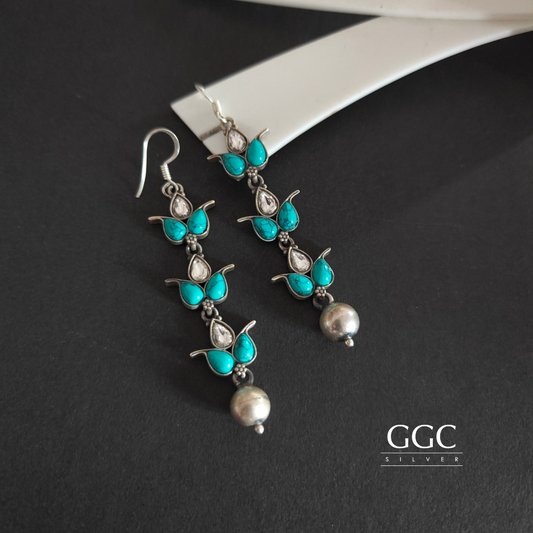 Turquoise Kundan Hanging