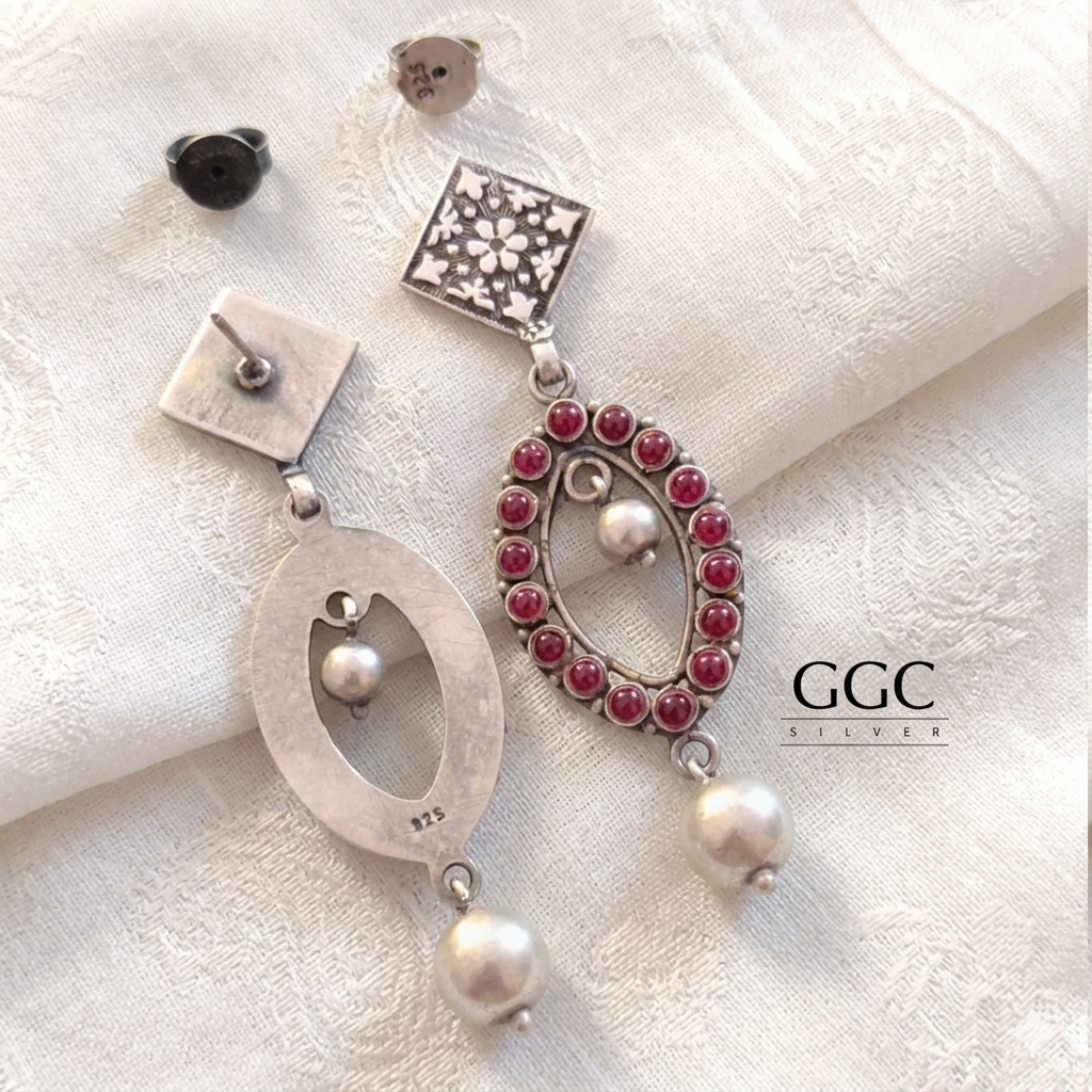 Fusion stone earring