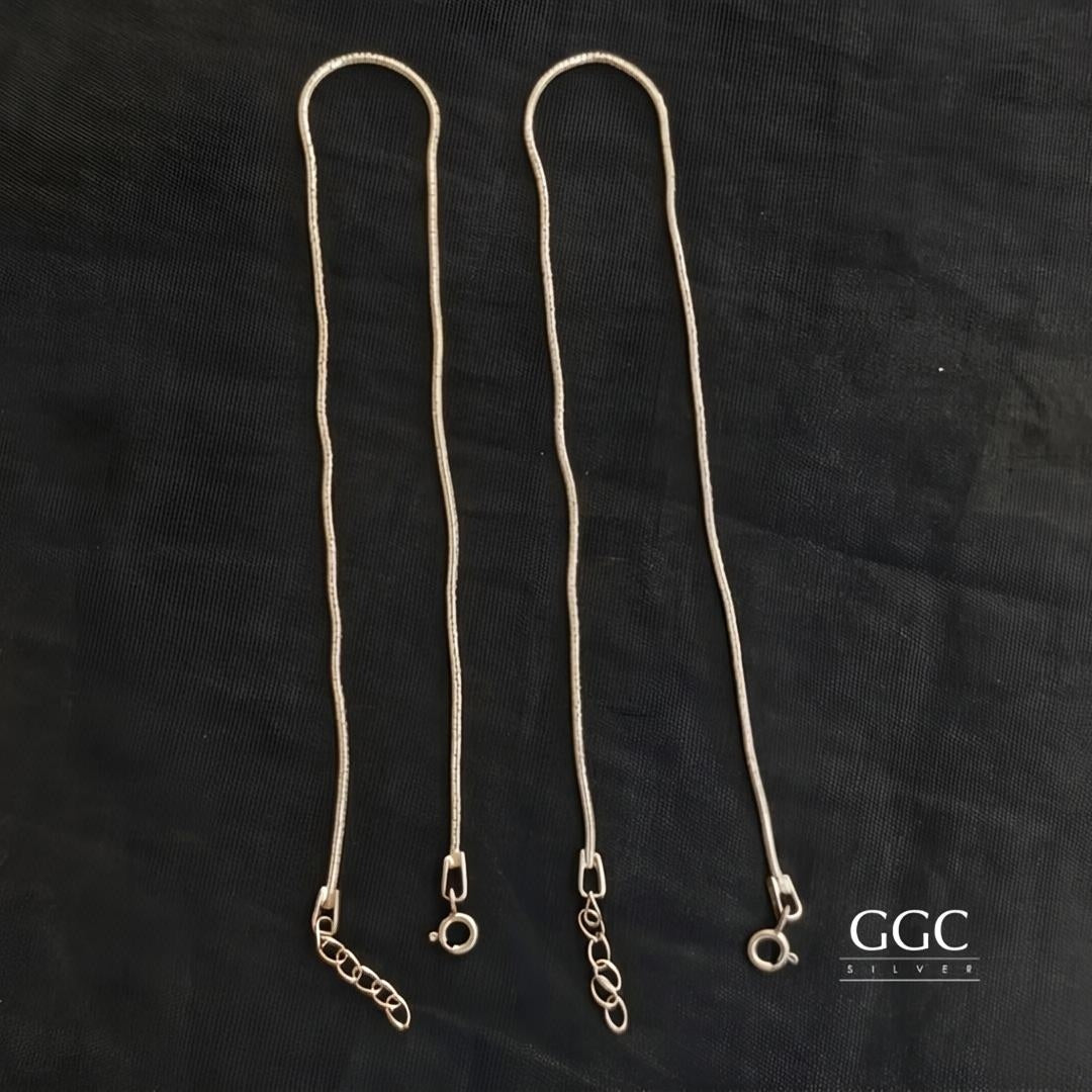 Plain Silver Anklet