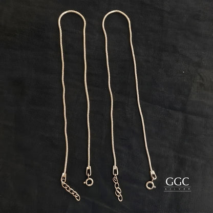 Plain Silver Anklet