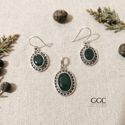 Green onyx set