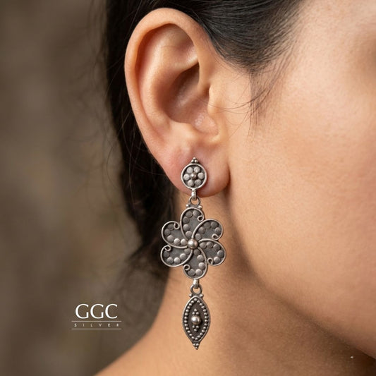 Tribe Floral Drop Earrings