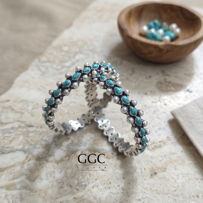 Turquoise & Pearl