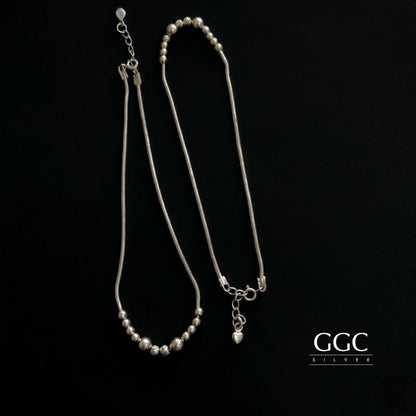 Plain ball anklet