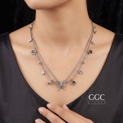Butterfly Silver Necklace
