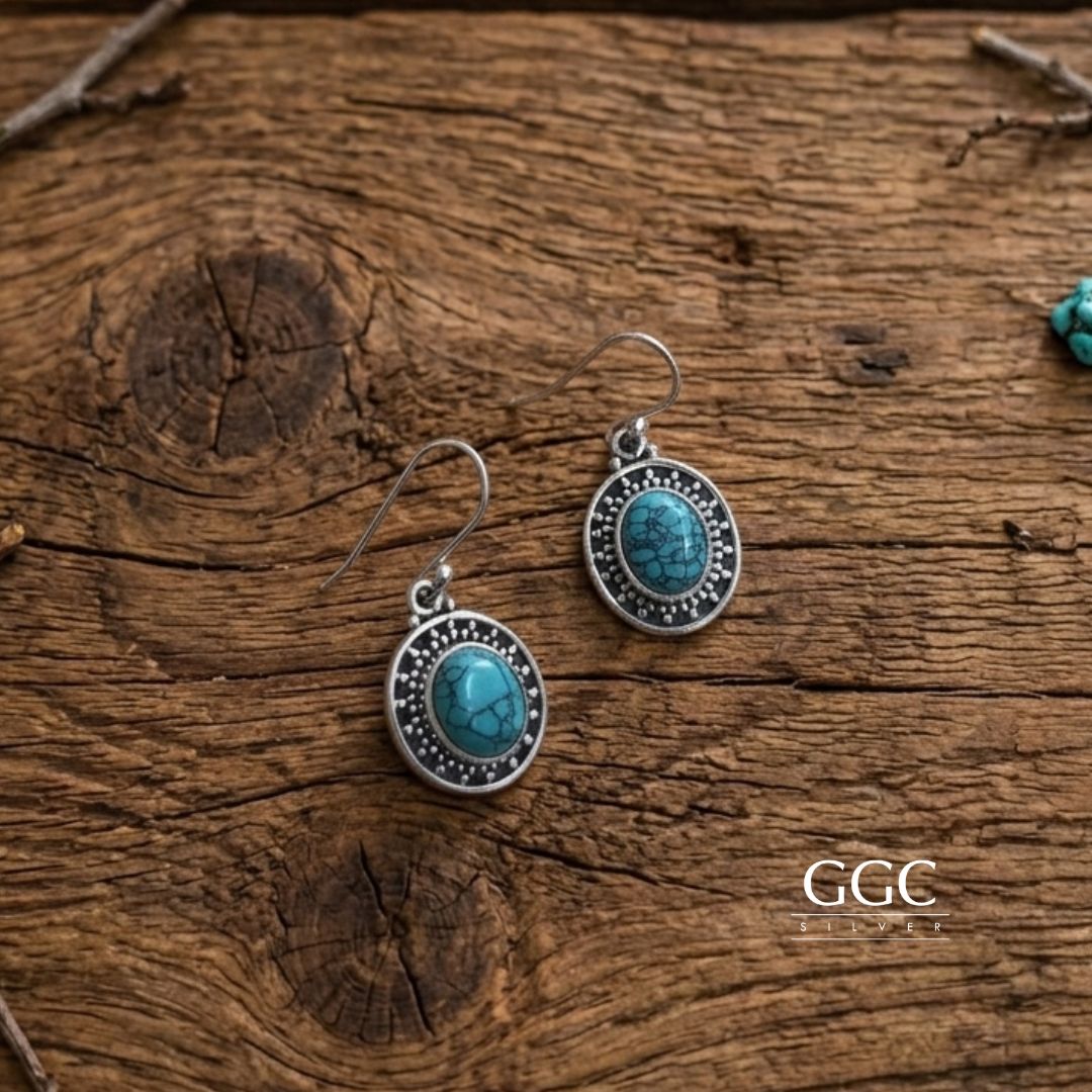 Turquoise pendant set