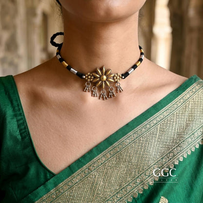 Sun Gold Tone Choker