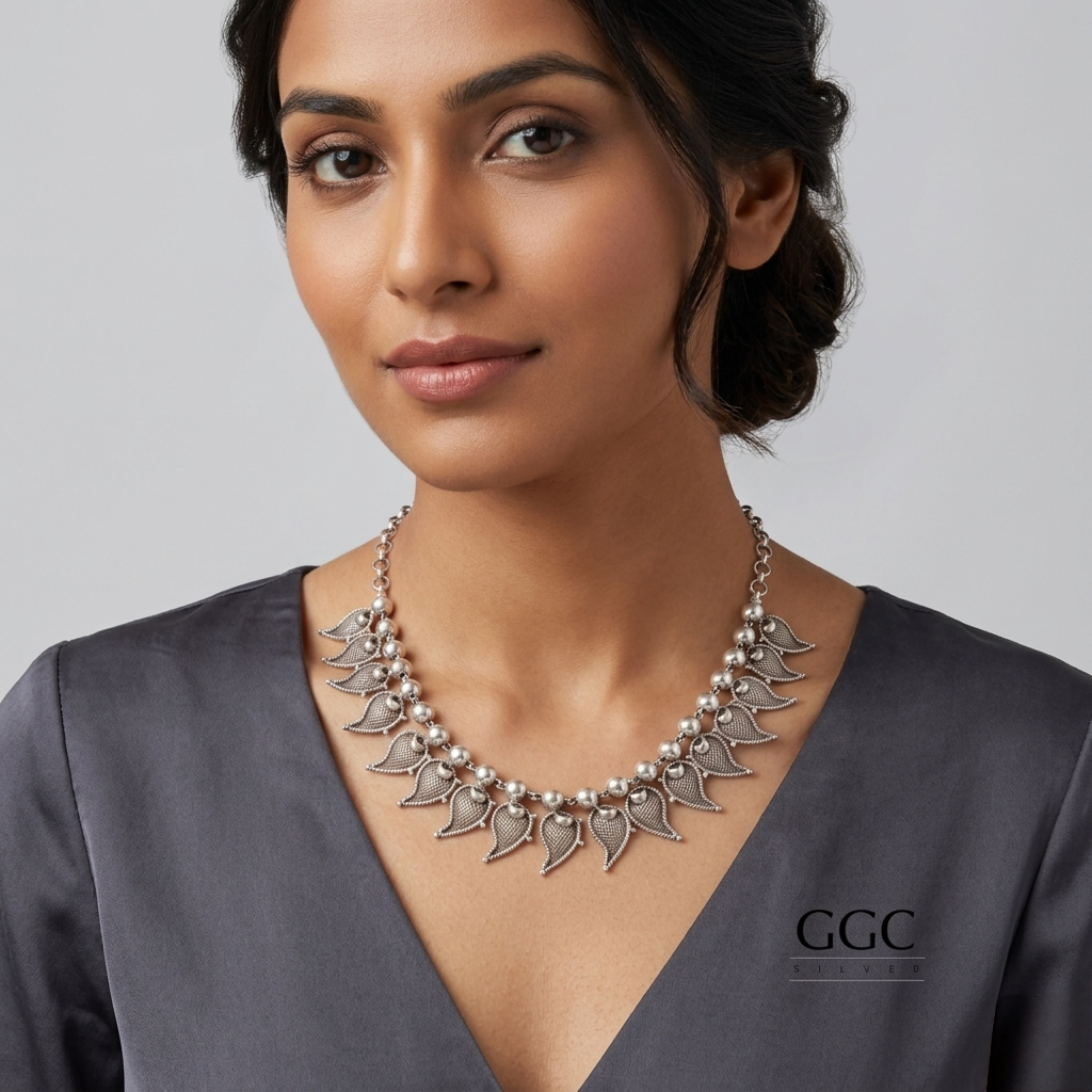 Tribal Leaf Necklace