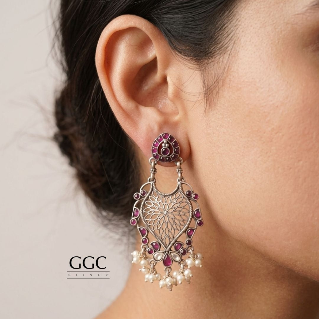 Fusion Silver Earring