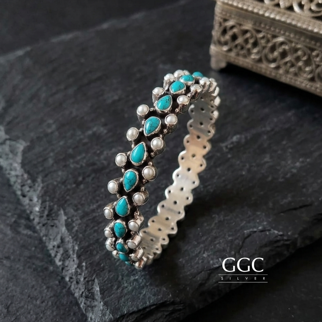 Turquoise & Pearl