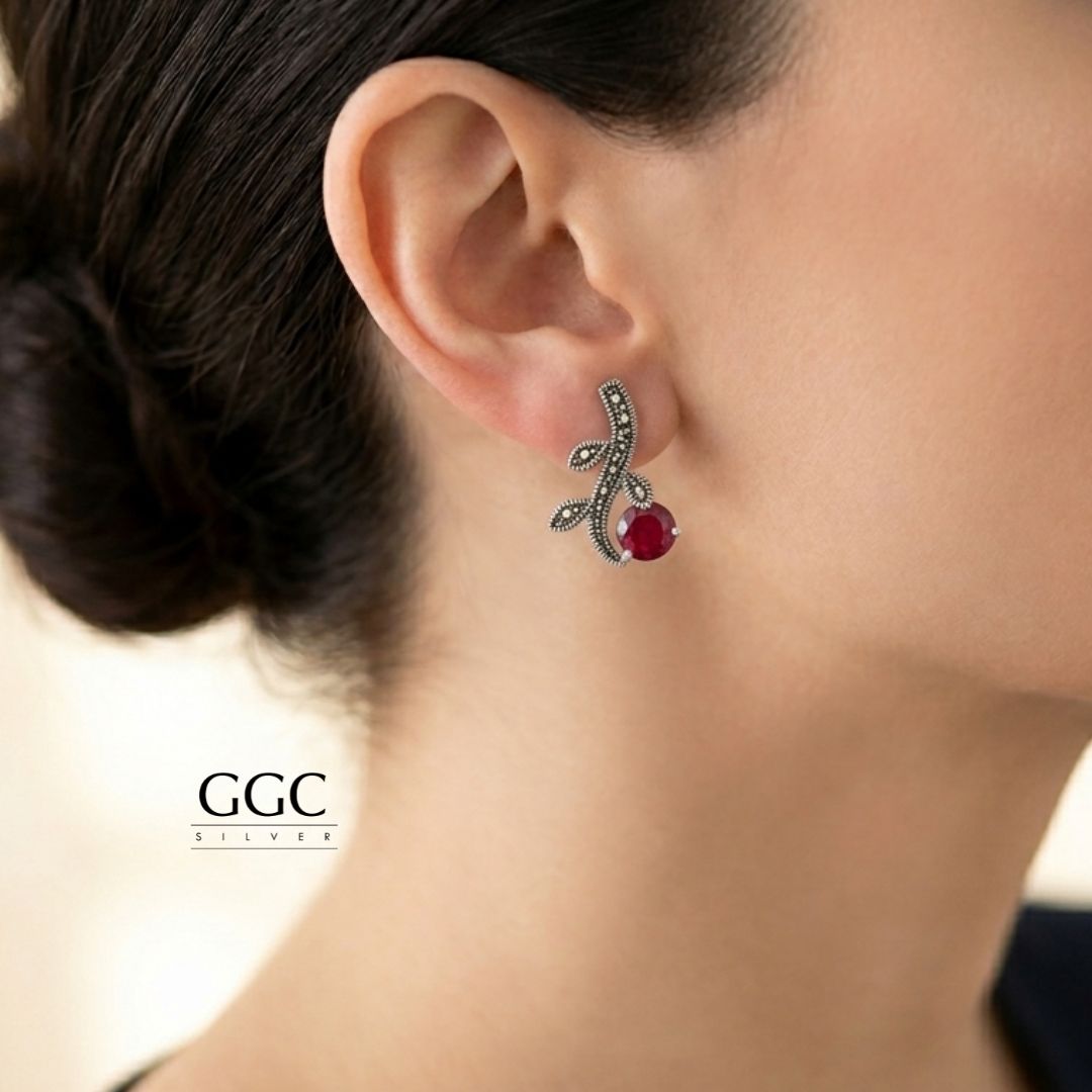 Marcasite stud