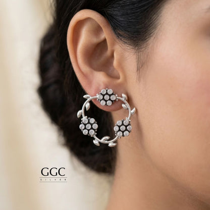 Zircon stone earring