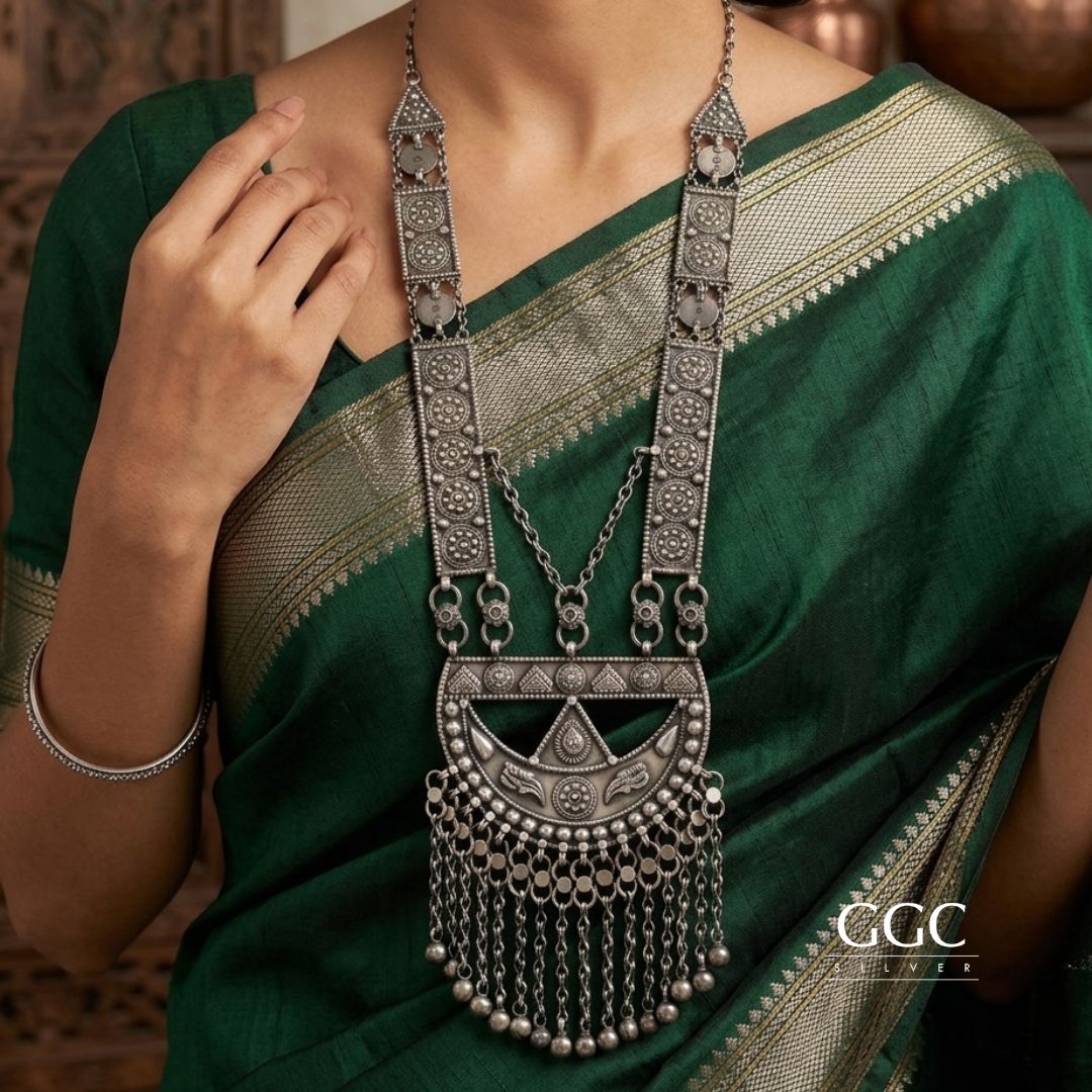 Antique silver necklace
