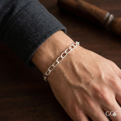 Silver link bracelet