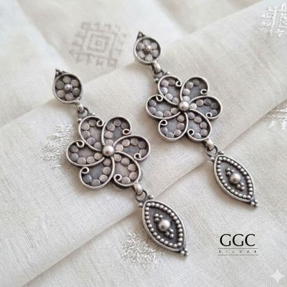 Tribe Floral Drop Earrings