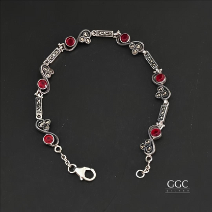 Marcasite silver bracelet